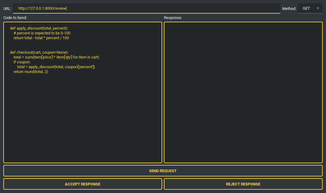 AI code review client